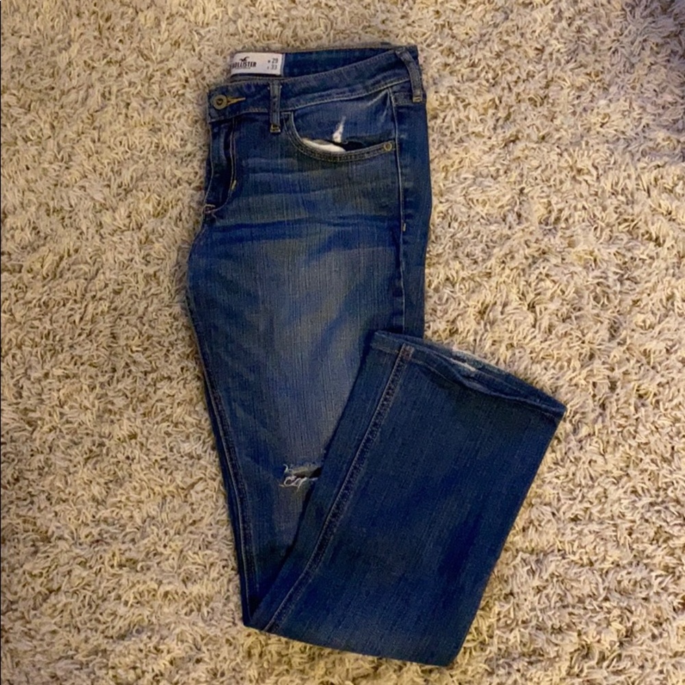 Hollister distressed flair jeans